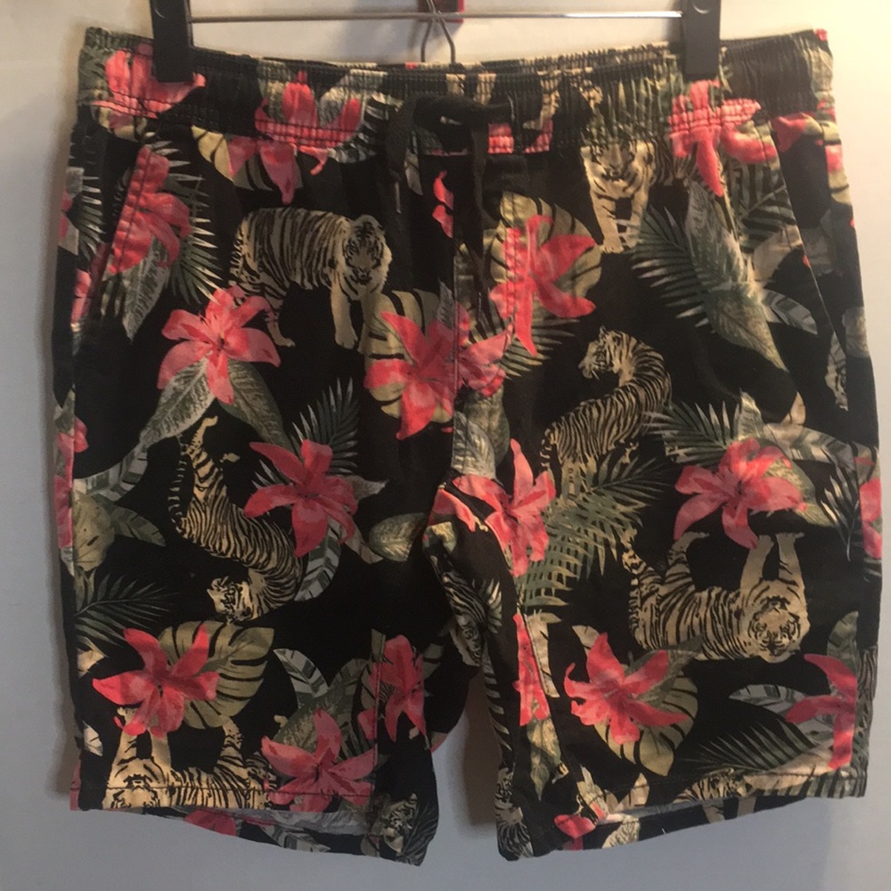 GEORGE BRAND BOARD SHORTS TIE WAISTBAND 4 POCKETS SIZE M